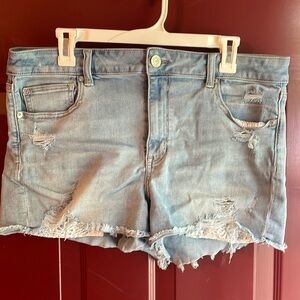 American eagle floral stitch pockets stretchy